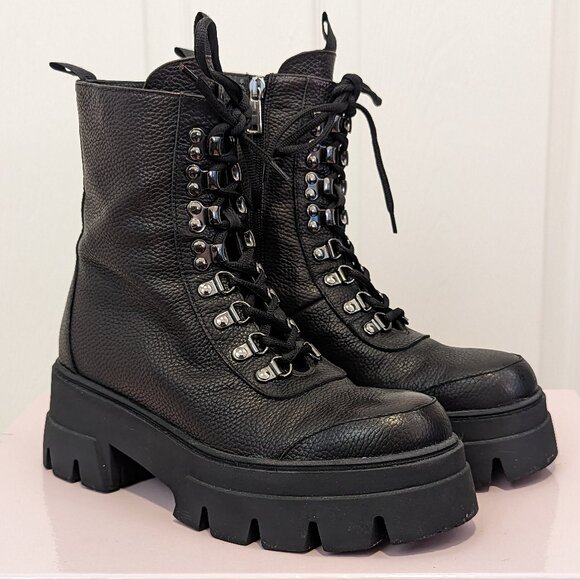 Browns Couture Trillium Lace-Up Boots (10 US) - Picture 1 of 8